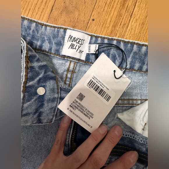 Princess Polly Laurena Denim Shorts Petite - Picture 7 of 7